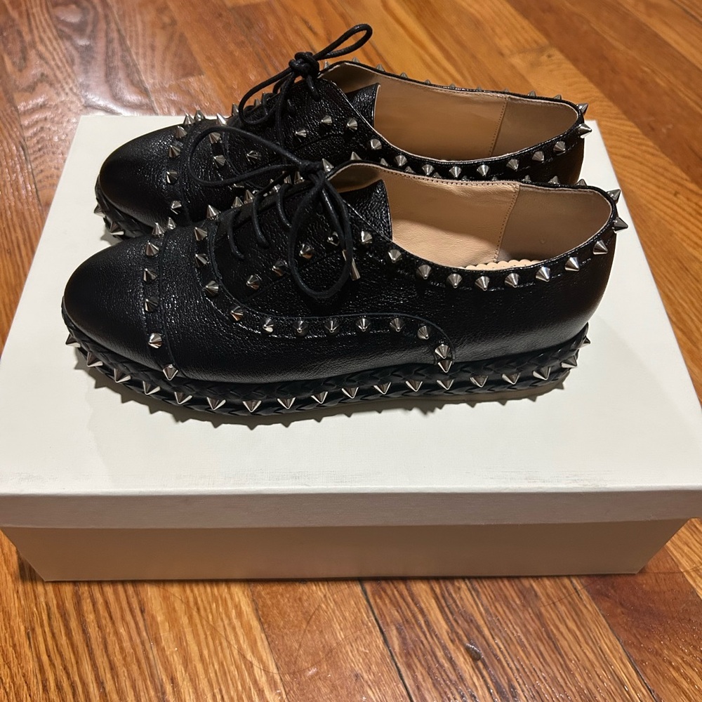 Charlotte Olympia Black Spiked Shoes - Picture 2 of 4